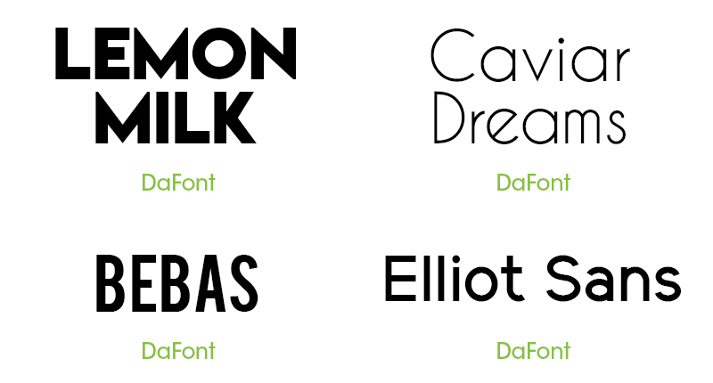 Sans Serif Invitation Fonts