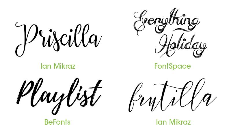 Script Invitation Fonts