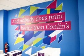 Conlin's Print Back Wall Signage (Video)
