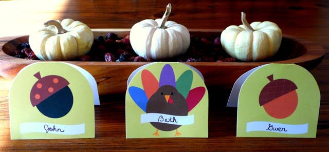 Fall Place Cards