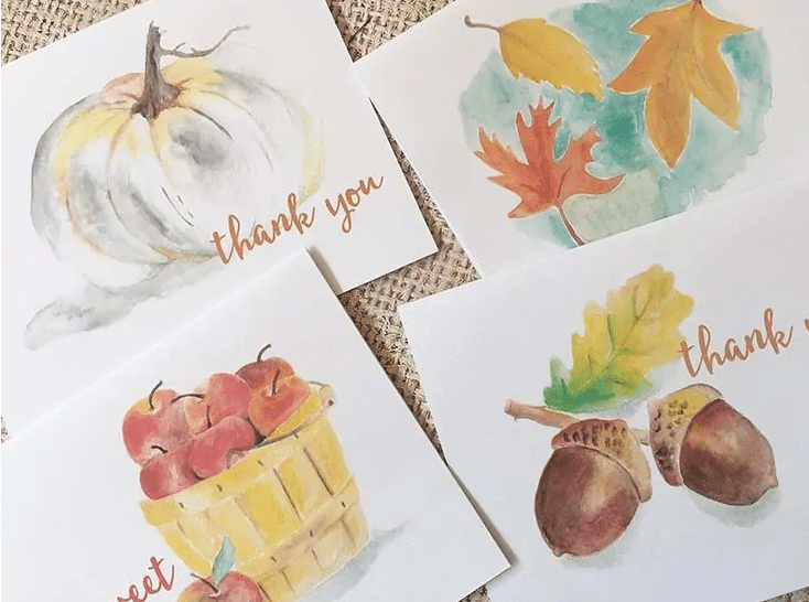 Fall Watercolor Printables