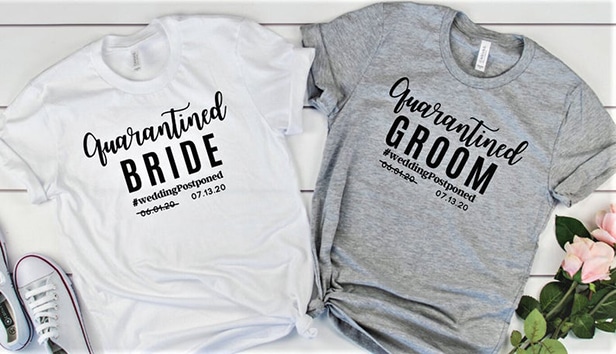 wedding merch shirts